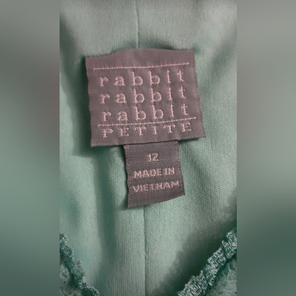 Rabbit Rabbit Rabbit Womens Size 12 P Lined Turqu… - image 5